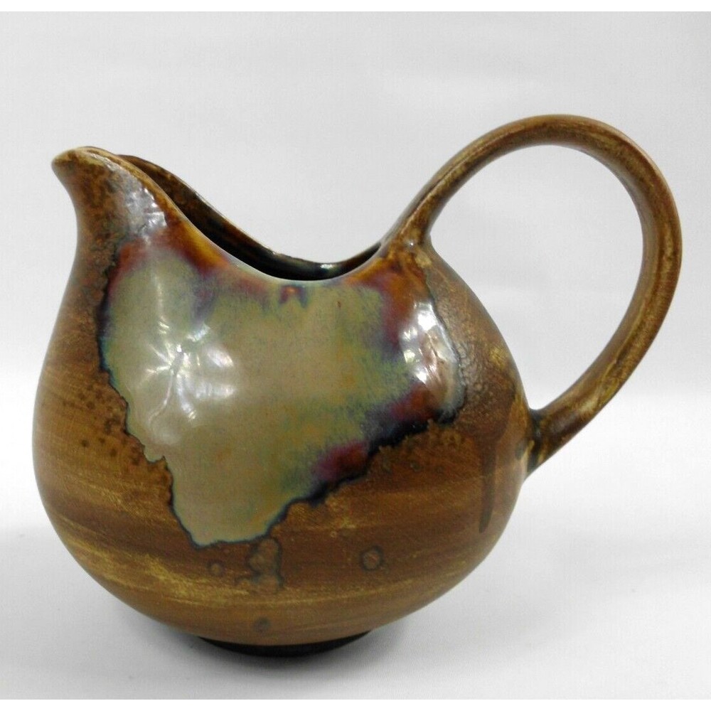 Sango Splash 4951 Brown Drip Pottery Creamer Replacement Small Pitcher